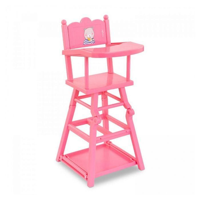 Corolle COR4062013141299 Silla Alta Rosa para Muñecos de 36-42 cm, Accesorio Comidas Juguete Niños 3+ Años 2