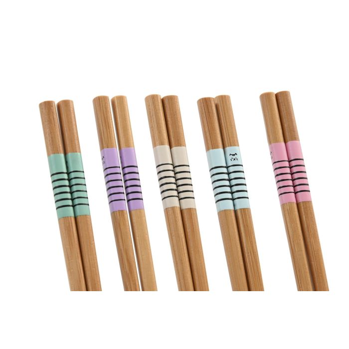 Palillo Oriental DKD Home Decor Multicolor 1 x 22.5 x 1 cm Set de 10 (10 Unidades) 2 Palillo Oriental DKD Home Decor Multicolor 1 x 22.5 x 1 cm Set de 10 (10 Unidades) 2