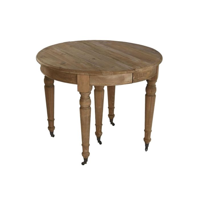 Mesa de Comedor Home ESPRIT Natural Abeto 100 x 100 x 78 cm 10