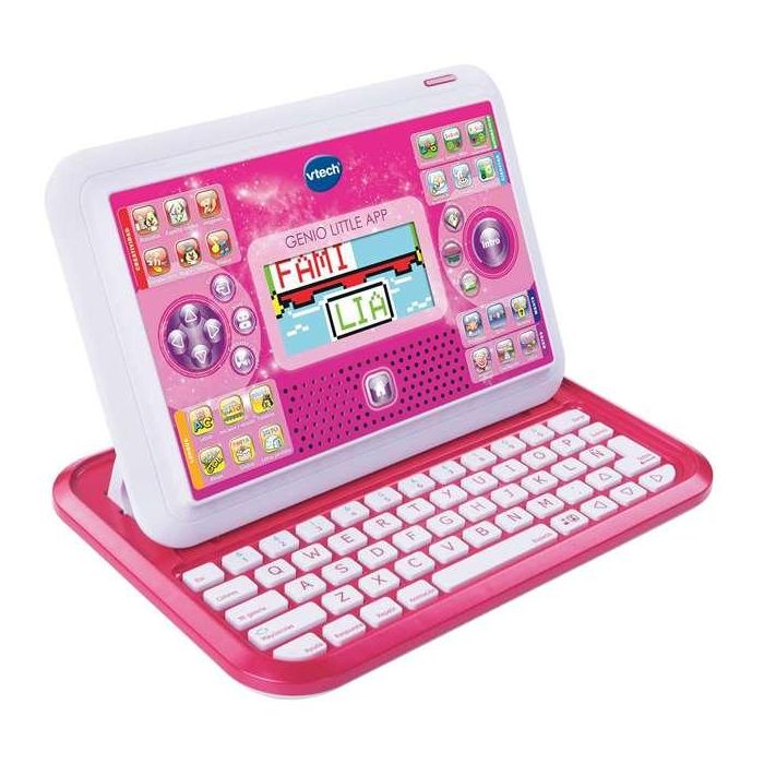 Ordenador genio little app con pantalla color rosa y 80 actividades 18,4x26,3x4 cm 6