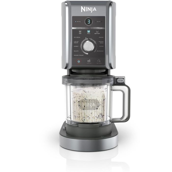 Ninja NC501EU Creami Deluxe Máquina de Helados y Batidos 2.1L con 3 Recipientes, Preparación de Sorbete, Negro/Plata 0 Ninja NC501EU Creami Deluxe Máquina de Helados y Batidos 2.1L con 3 Recipientes, Preparación de Sorbete, Negro/Plata 0
