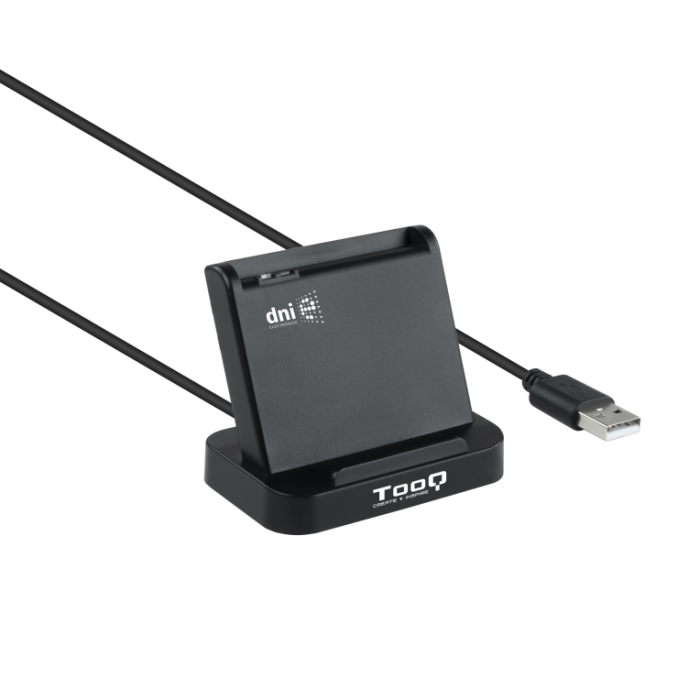 TOOQ Lector de Tarjetas Inteligentes DNIe VISION USB 2.0 Negro