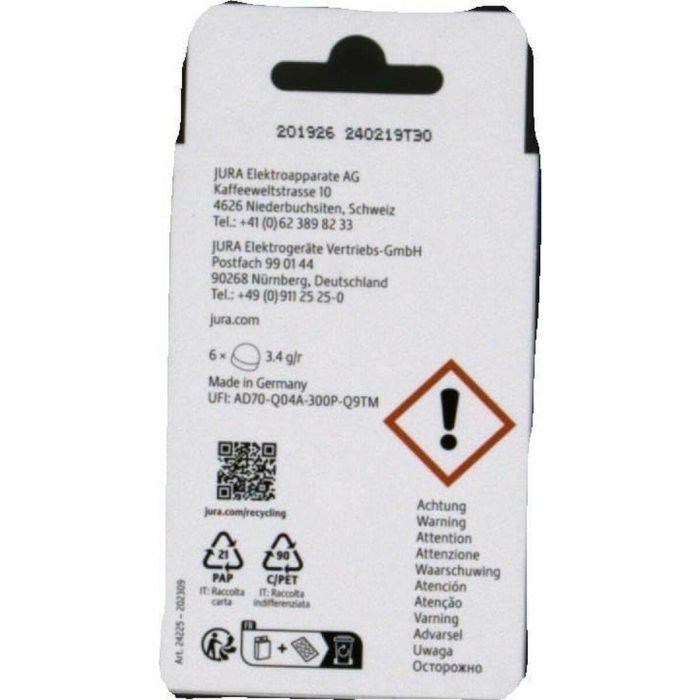 Descalcificador para Cafeteras Jura 24225 4 Descalcificador para Cafeteras Jura 24225 4