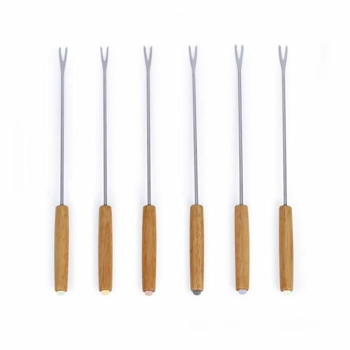 Livoo MEN426N Juego de Fondue Tradicional 2.6L para 6 Personas en Hierro Fundido Esmaltado 3