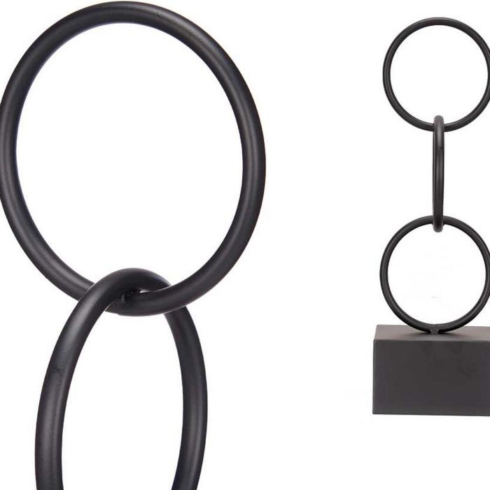 Figura Decorativa Gift Decor JY21056BK JY21056BK Negro Aros 12,5 x 40,5 x 12,5 cm 1 Figura Decorativa Gift Decor JY21056BK JY21056BK Negro Aros 12,5 x 40,5 x 12,5 cm 1