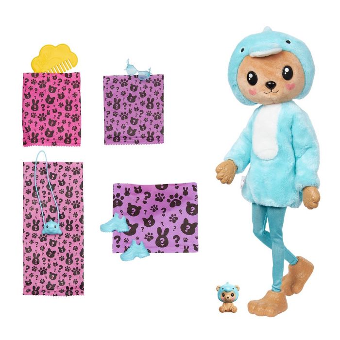 Barbie Cutie Reveal Disfraces Oso Delfín Hrk25 Mattel 1