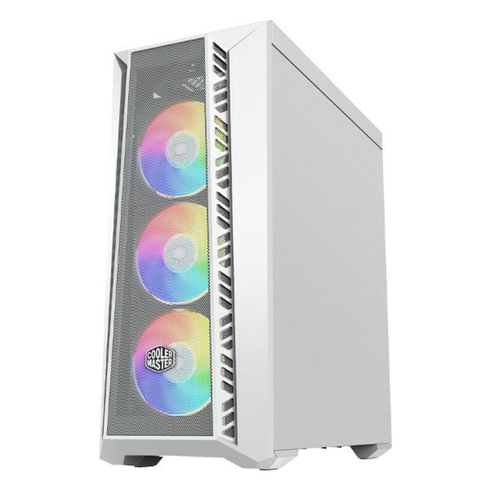 Caja Gaming - COOLER MASTER - MasterBox MB520 - Frontal de Malla - ARGB Blanco - 3x120mm