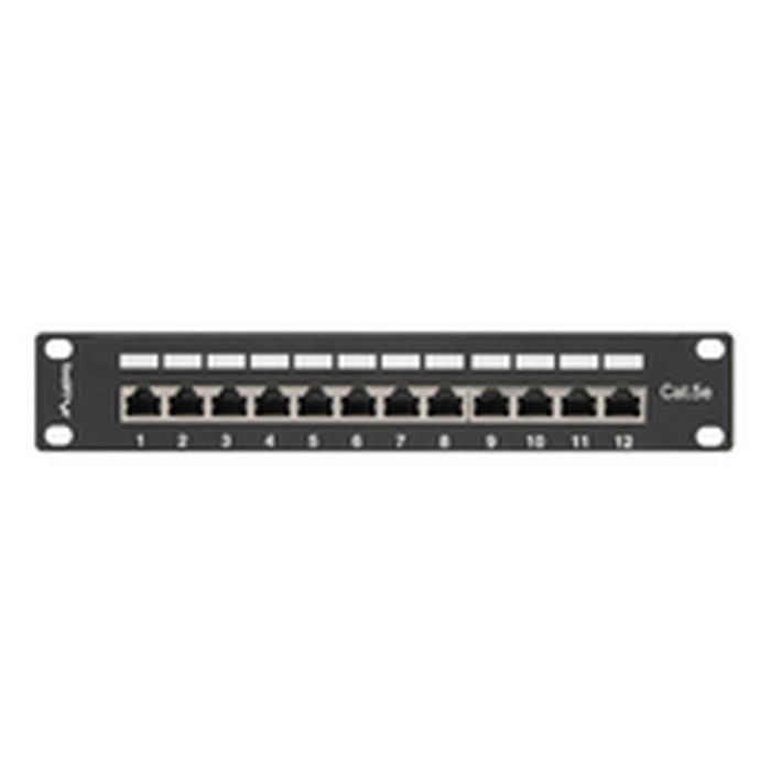 Lanberg PPF5-9012-B Patch Panel 12 Puertos RJ-45, Cat5/Cat5e, Metal, Montaje en Rack 1U, Negro 3 Lanberg PPF5-9012-B Patch Panel 12 Puertos RJ-45, Cat5/Cat5e, Metal, Montaje en Rack 1U, Negro 3
