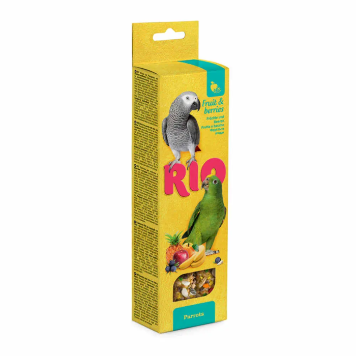 Rio Sticks Fruta Y Bayas Loros 8x180 gr Rio Sticks Fruta Y Bayas Loros 8x180 gr