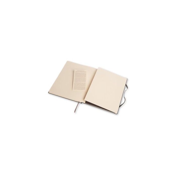 Cuaderno Moleskine Clasico Tapa Dura 19X25 192H 70Gr. Horizontal Con Goma Negra 3