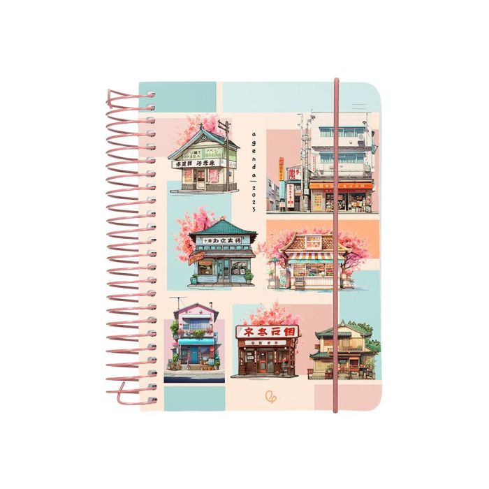 Agenda Espiral Liderpapel Sant Orini A6 2025 Dia Pagina Mosaico Papel 60 gr 2