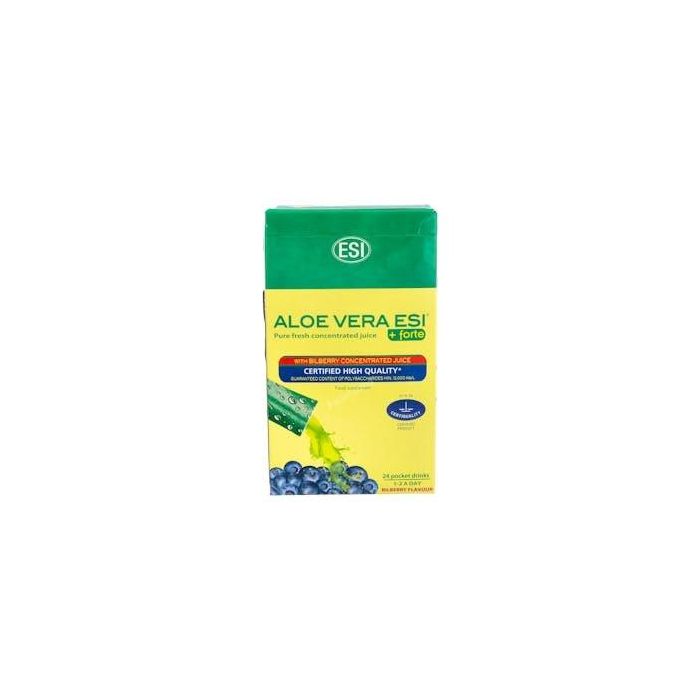 TREPATDIET-ESI Aloe Vera Zumo + Forte Mirtilo 24 Pocket Drink