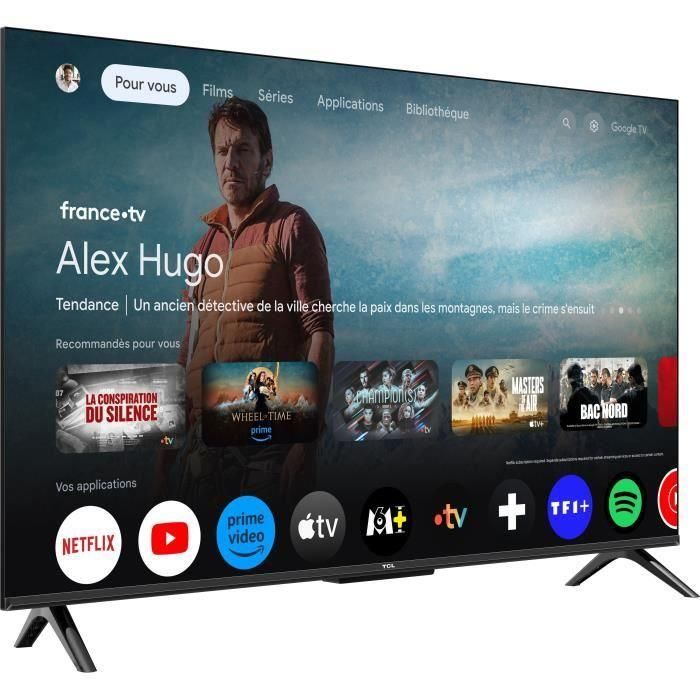 TCL 43T69C - Televisor QLED de 43 pulgadas (109 cm) - 4K UHD 3840x2160 - HDR10+ - Android TV - 3xHDMI 2.1 - Wi-Fi 1