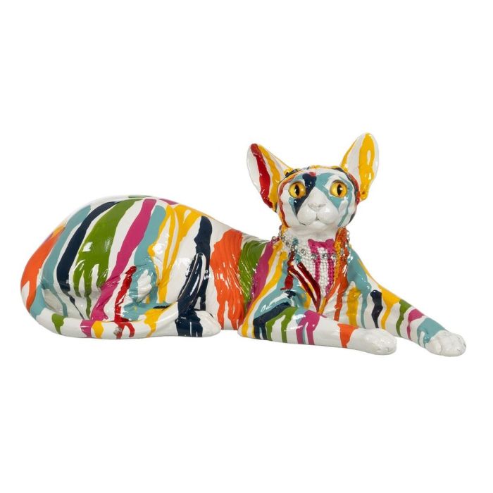 Figura Decorativa Gato 33,5 x 15,5 x 15 cm Figura Decorativa Gato 33,5 x 15,5 x 15 cm