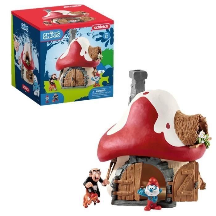 Schleich - Casa de los Pitufos con 2 figuras - 20803 Schleich - Casa de los Pitufos con 2 figuras - 20803