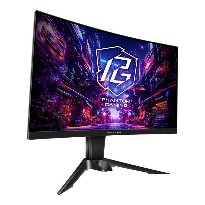 ASRock PG27QRT2A Monitor Gaming Curvo 27" QHD 16:9 180Hz VA HDMI DP Conexión para Gaming 1
