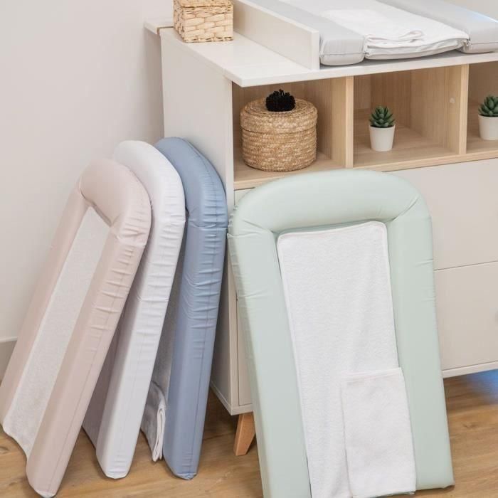 PVC Cambio de colchoneta con 2 esponjas extraíbles/comodidad 42x70 cm lila PVC Cambio de colchoneta con 2 esponjas extraíbles/comodidad 42x70 cm lila
