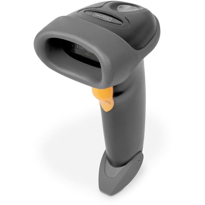 Digitus Escáner manual de códigos de barras 1D/2D QR cableado, CMOS, USB, IP54, gris/negro