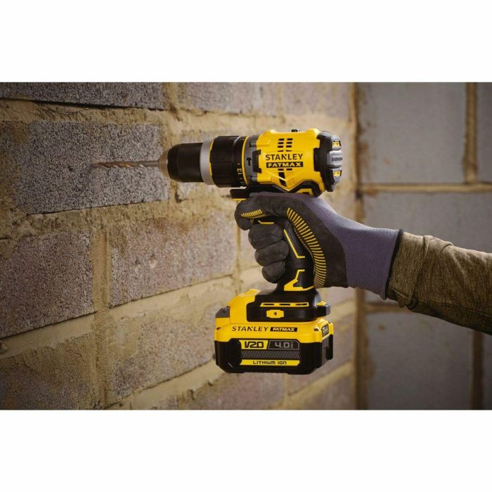 Stanley FATMAX SFMCD721M2K-QW Taladro Percutor V20 Brushless 18V con 2 Baterías 4.0Ah, Cargador y Maletín 5 Stanley FATMAX SFMCD721M2K-QW Taladro Percutor V20 Brushless 18V con 2 Baterías 4.0Ah, Cargador y Maletín 5