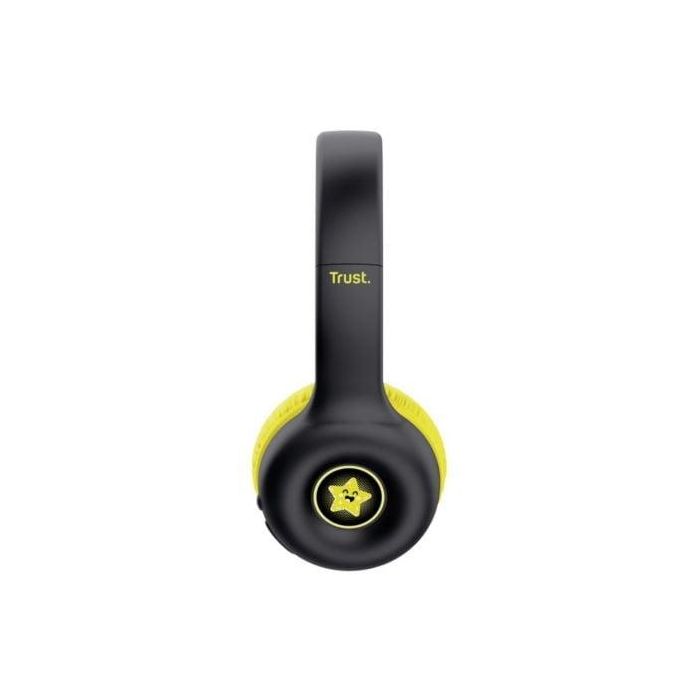 Trust 25405 Auriculares Inalámbricos Infantiles Nouna Kids con Micrófono, Bluetooth, Límite Volumen 85 dB, 15h Batería, Plegables, Negros 4 Trust 25405 Auriculares Inalámbricos Infantiles Nouna Kids con Micrófono, Bluetooth, Límite Volumen 85 dB, 15h Batería, Plegables, Negros 4