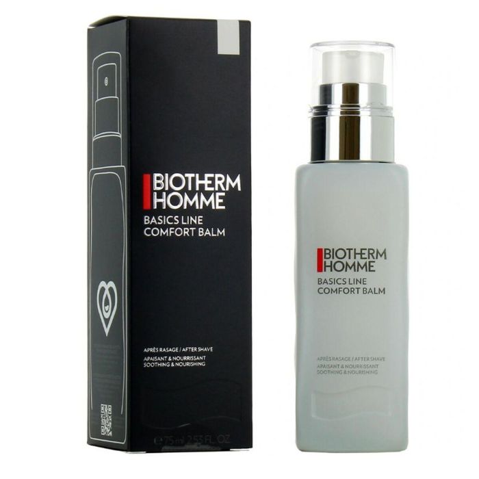Biotherm HOMME Bálsamo After Shave Ultra-Confort para Hombre, Piel Sensible, Hidratación 24h, 75 ml