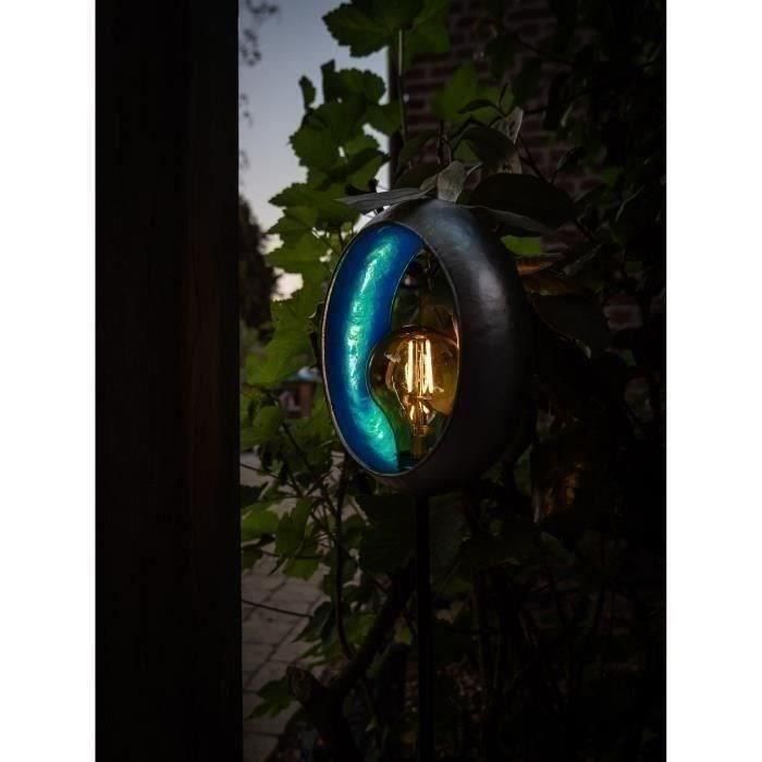 Linterna solar - GARDEN ID Lagune - Ø16 h80 cm - Autonomía 6-8 horas - Botón encendido/apagado - Batería AAA recargable. 3 Linterna solar - GARDEN ID Lagune - Ø16 h80 cm - Autonomía 6-8 horas - Botón encendido/apagado - Batería AAA recargable. 3