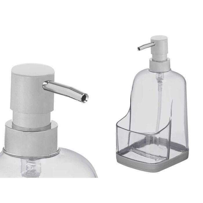 Kinvara Dosificador Cocina Estropajero Negro Gris 10.5x9x20 cm Plástico PET TPR (Set de 12)