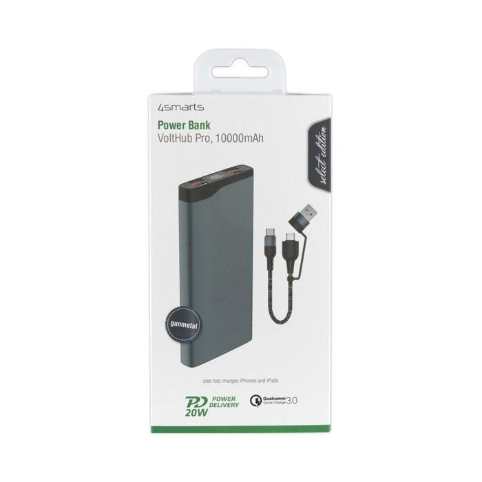 4smarts Powerbank VoltHub Pro 10000mAh QuickCharge PD gunmetal 2 4smarts Powerbank VoltHub Pro 10000mAh QuickCharge PD gunmetal 2