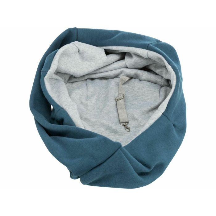 Bolso Bandolera para Mascotas Trixie Soft Azul Gris claro Poliéster Algodón 22 × 20 × 60 CM 4