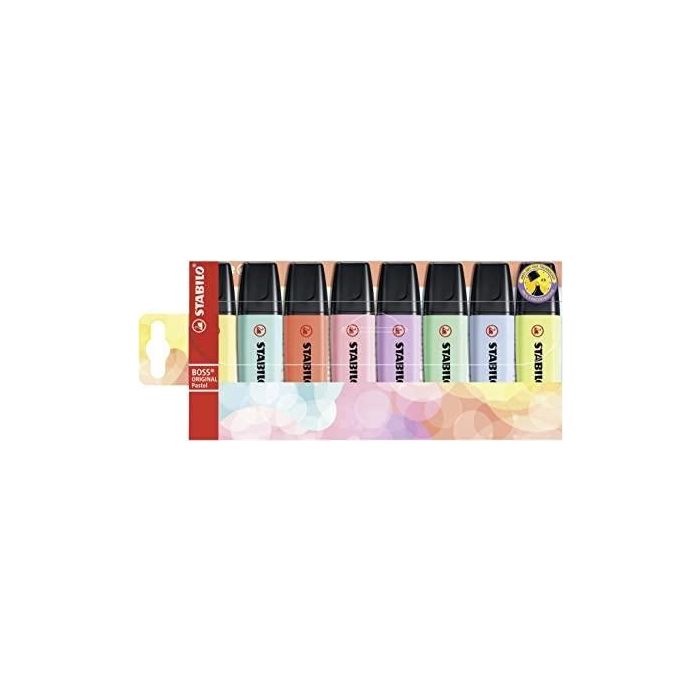 Stabilo Marcador Fluorescente Boss Original C-Surtidos Pastel Blíster 8 Ud Stabilo Marcador Fluorescente Boss Original C-Surtidos Pastel Blíster 8 Ud