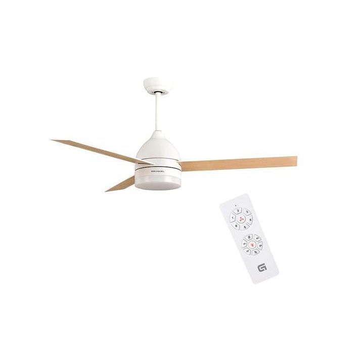 Grunkel Ventilador De Techo Con Luz 35 W 6 Velocidades C-Temporizador Blanco Grunkel Ventilador De Techo Con Luz 35 W 6 Velocidades C-Temporizador Blanco
