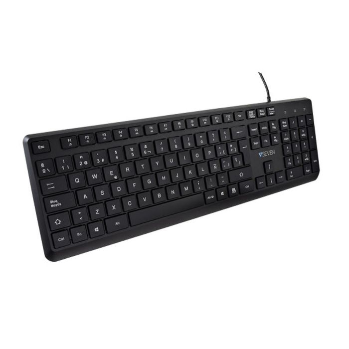 Teclado V7 KU350ES Negro Qwerty Español Teclado V7 KU350ES Negro Qwerty Español