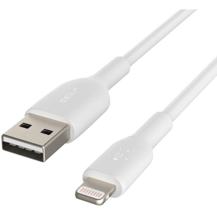Belkin CAA001BT1MWH Cable Lightning a USB A 1 m Blanco 4