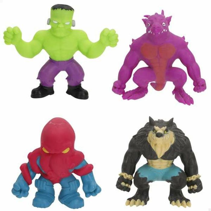 Color Baby Stretcherz: Pack 4 Figuras Estirables de Monstruos de Juguete 13cm - Modelos Surtidos, Ideal para Niños 3+ Años
