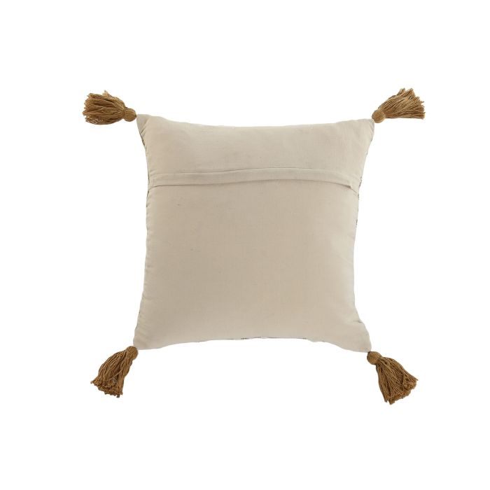 Cojin Boho DKD Home Decor Crema Beige 45 x 45 cm (2 Unidades) 2 Cojin Boho DKD Home Decor Crema Beige 45 x 45 cm (2 Unidades) 2