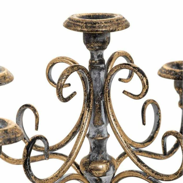 Candelabro Alexandra House Living Oro Hierro 29 x 47 x 29 cm 3