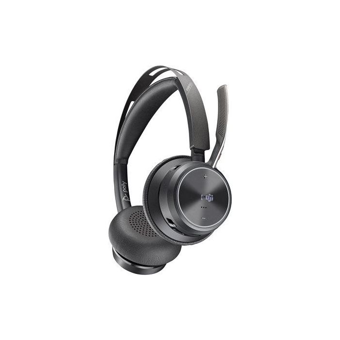HP Voyager Focus 2 UC Auriculares Inalámbricos USB-C/A Certificados para Microsoft Teams, Oficina/Centro de Llamadas, Negro 2