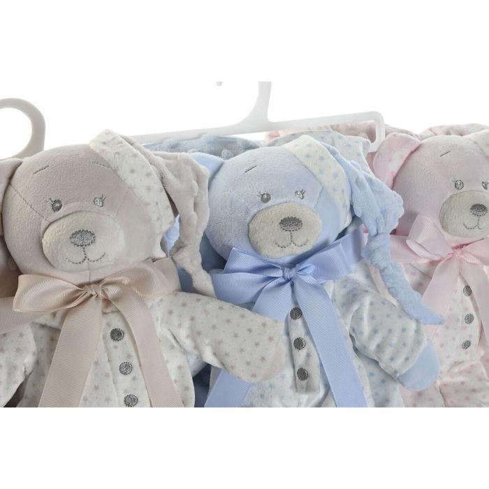 Peluche Manta Baby DKD Home Decor Rosa Azul 2 x 75 x 100 cm Set de 2 (3 Unidades) 3 Peluche Manta Baby DKD Home Decor Rosa Azul 2 x 75 x 100 cm Set de 2 (3 Unidades) 3