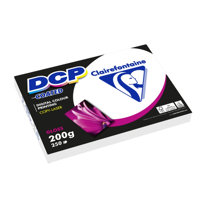 Clairefontaine Papel Fotocopiadora Color DCP Coated Glossy Din A3 200 Gramos Paquete 250 Hojas 1