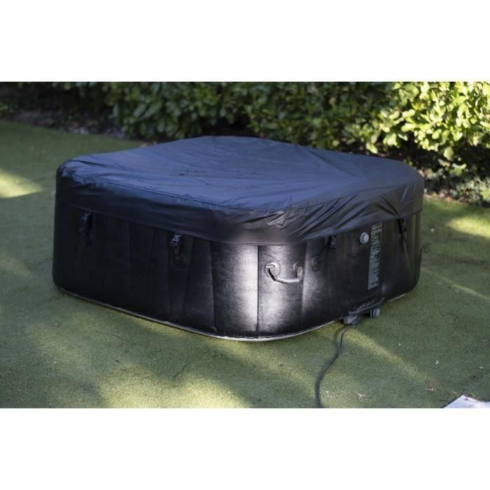 Sunspa Spa Hinchable Cuadrado 6 plazas con Iluminación LED de 4 Colores Potentes y 130 Micro Jets de Burbujas de Oxígeno para Relajación Óptima 2 Sunspa Spa Hinchable Cuadrado 6 plazas con Iluminación LED de 4 Colores Potentes y 130 Micro Jets de Burbujas de Oxígeno para Relajación Óptima 2