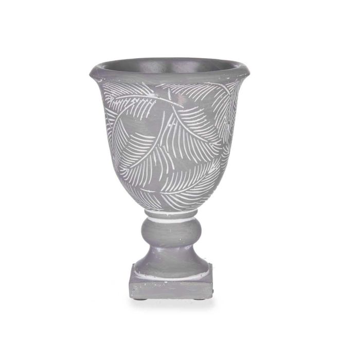 Copa de Cemento Mediana con Hojas 13x19.5 cm - Ibergarden (8 Unidades) 1 Copa de Cemento Mediana con Hojas 13x19.5 cm - Ibergarden (8 Unidades) 1