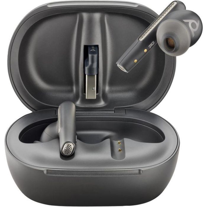 Poly Voyager Free 60+ UC Auriculares Carbon Black con ANC, 3 Micrófonos, Estuche Táctil y Adaptador USB-C BT700 9