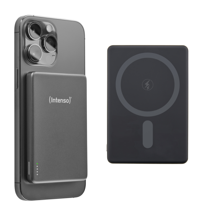 Powerbank Intenso Mw5000 Magsafe Gris Magnetico 1