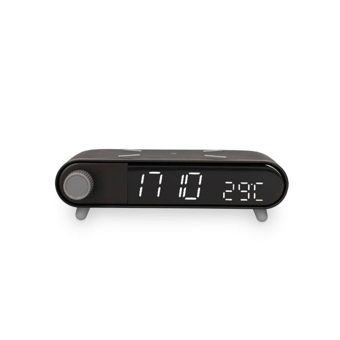 Reloj Despertador KSIX Carga inalámbrica Negro 6