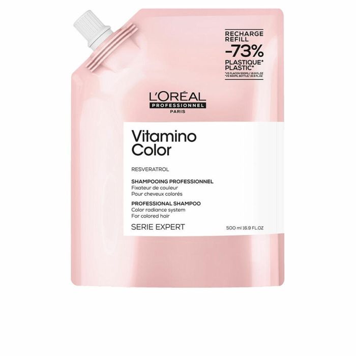 L'Oréal Professionnel Paris Vitamino Color Champú Recarga 500 ml para Cabello Teñido - Brillo y Protección del Color