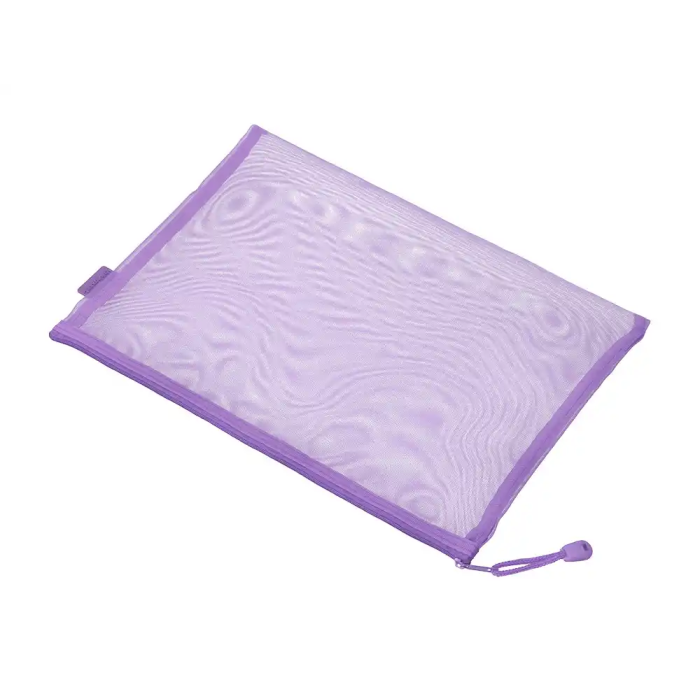Liderpapel Bolsa Zipper Bag Poliéster Transpirable Multiusos DIN A4 Morado Pastel 3 Liderpapel Bolsa Zipper Bag Poliéster Transpirable Multiusos DIN A4 Morado Pastel 3