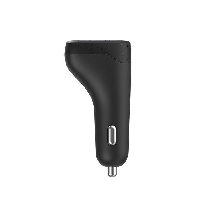 eSTUFF Cargador de Coche INFINITE Tripple 100W con 2 USB-C PD y 1 USB-A Carga Rápida Aleación Aluminio ABS Fibra Carbono 1
