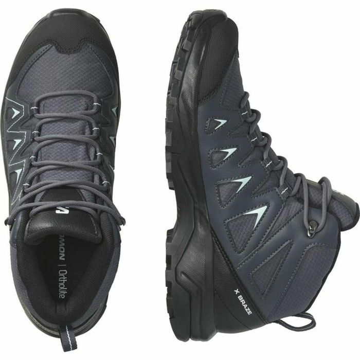 Botas de Montaña Salomon X Braze Mid Gore-Tex Mujer Negro 5