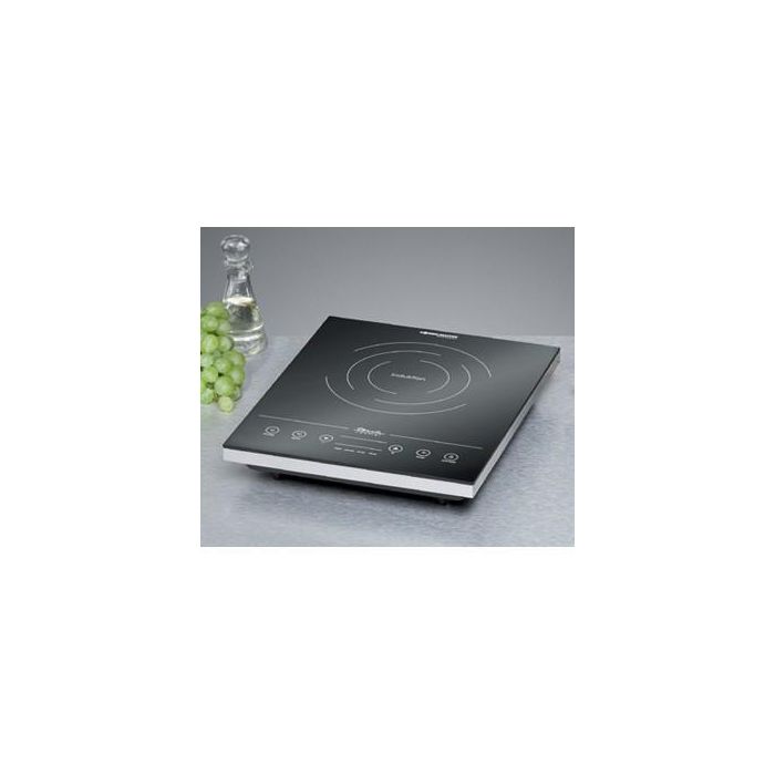 Rommelsbacher CT 2010/IN Placa de Inducción Portátil 1 Zona Negra/Blanca 2000W con Apagado Automático y Pantalla LED