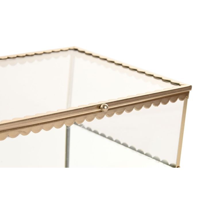 Joyero Glam DKD Home Decor Dorado 16 x 8 x 20 cm 1